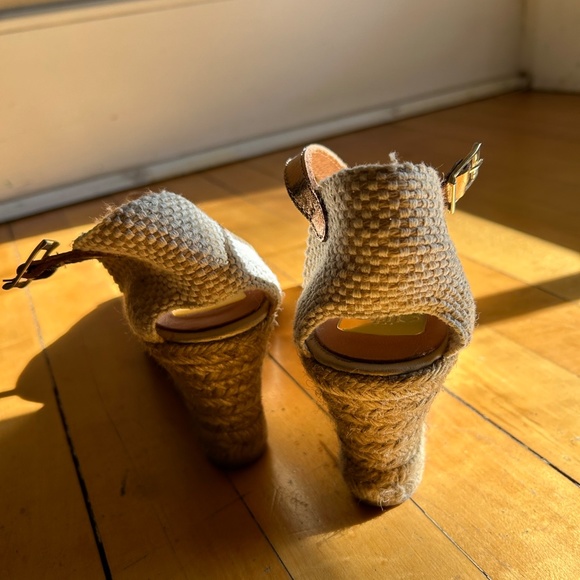 Gold espadrilles - Picture 5 of 6